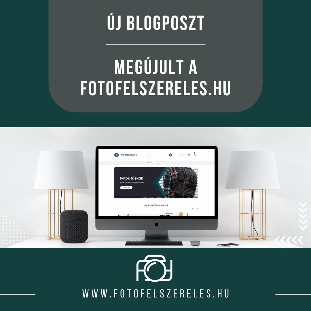 Megújult a fotofelszereles.hu