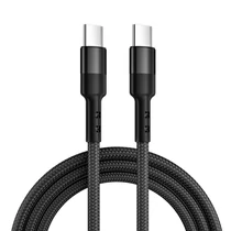 Caruba USB-C - USB-C 60W adatkábel 1 méter - fekete