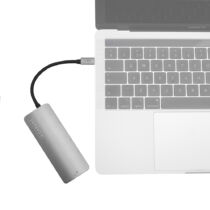 Caruba Premium 5 az 1-ben Slim USB-C hub asztroszürke - (Space Grey)