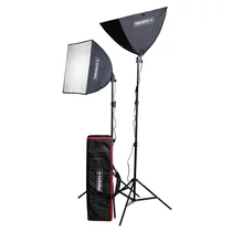 Caruba All-in-1 Youtuber Softbox Light Set (LED) - 2x60w teljesitmeny - 2 darab 50x50cm softbox