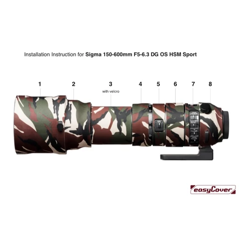 easyCover lens oak Canon RF 100-500mm F4.5-7.1L IS USM (Forest camouflage)