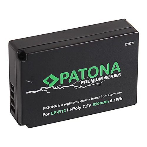 Patona Canon LP-E12 Premium Li-Polymer akkumulátor (850 mAh)