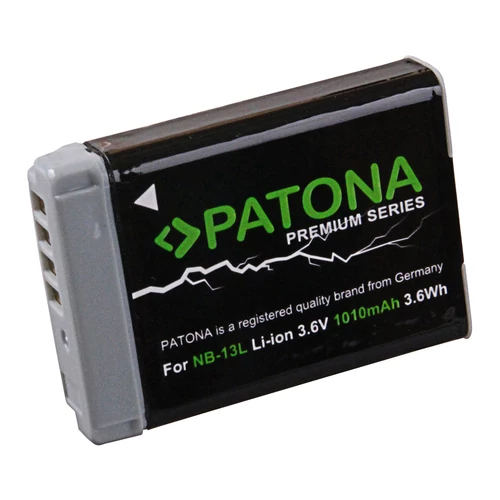 Patona Canon NB-13L Premium Li-ion akkumulátor (1010 mAh)