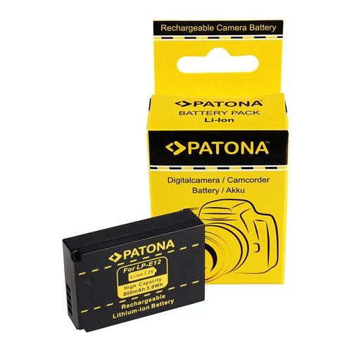 Patona Canon LP-E12 Li-Polymer akkumulátor (800 mAh)