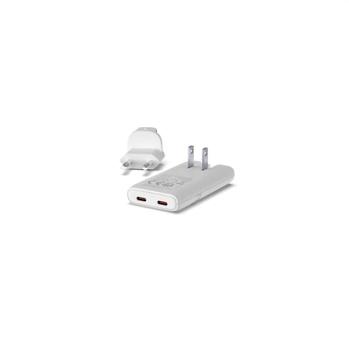 Patona Platinum GaN PD65W Flat hálózati adapter 2 x USB-C - fehér (2595)