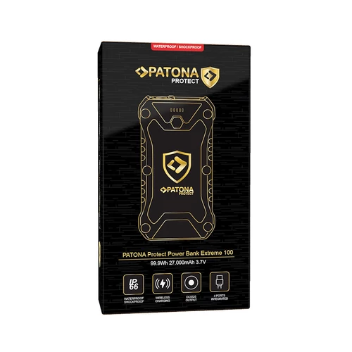 Patona Protect Extreme 100 PD65W 27.000mAh Powerbank - vezeték nélküli töltés (9993)