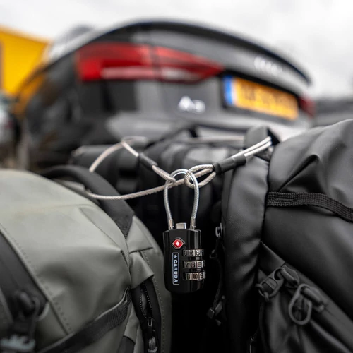 Caruba számzáras biztonsági lakat TSA (Cable-lock)