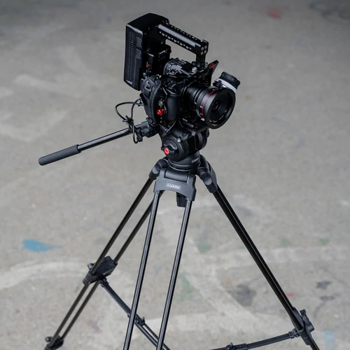 Caruba Videostar 180 pro video állvány + fluid videofej