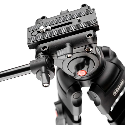 Caruba Videostar 180 pro video állvány + fluid videofej