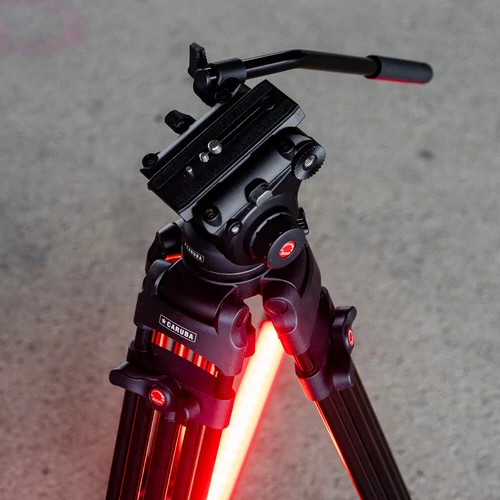 Caruba Videostar 180 pro video állvány + fluid videofej
