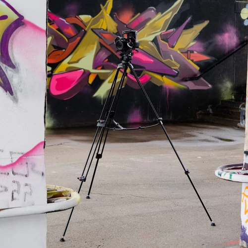 Caruba Videostar 180 pro video állvány + fluid videofej