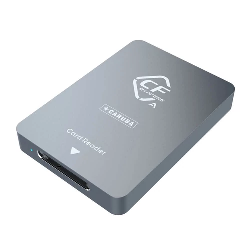 Caruba CFexpress A típusú memóriakártya olvasó USB 3.1 és USB-C csatlakozással (CR-CFE2)
