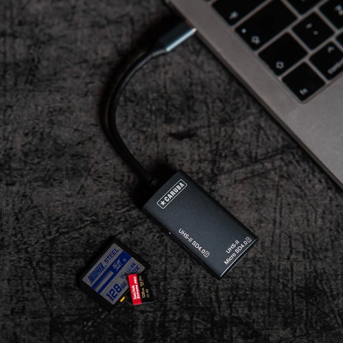 Caruba SD 4.0 USH-II + micro SD memóriakártya olvasó USB-C csatlakozással