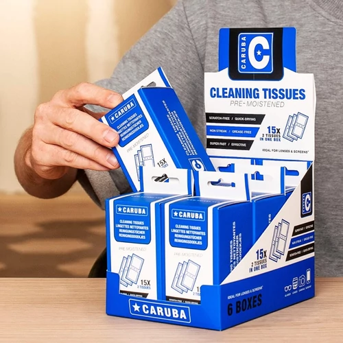 Caruba nedves törlőkendő 6x30 darabos + display (CT-W1)