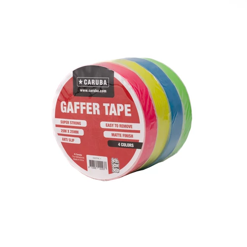 Caruba fluoreszkáló gaffer tape szett (4db) - CGTFK-1