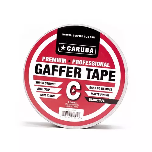 Caruba Gaffer Tape Nano Roll 50m x 5cm szövetszalag, Fekete