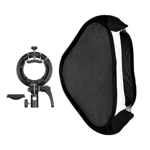 Godox 60x60cm-es softbox S2 S-Type univerzális vaku tartóval + hordtáska (Bowens csatlakozás)