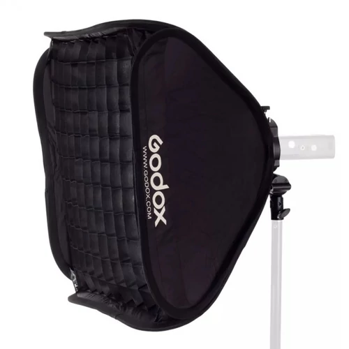 Godox 60x60cm-es softbox S2 S-Type univerzális vaku tartóval + hordtáska (Bowens csatlakozás)