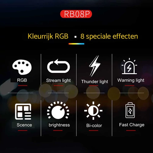 Viltrox Weeylite RB08P változtatható színhőmérsékletű RGB LED lámpa