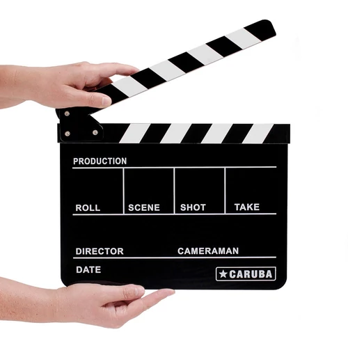Caruba profi filmes csapó tábla (fekete)