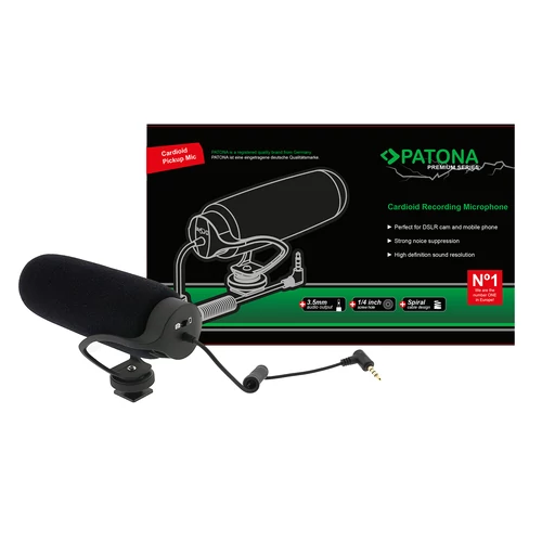 Patona Premium mikrofon, Milc - DSLR kompatibilitással (9876)