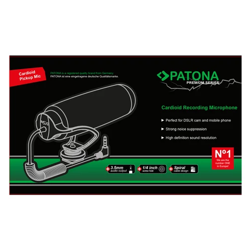 Patona Premium mikrofon, Milc - DSLR kompatibilitással (9876)