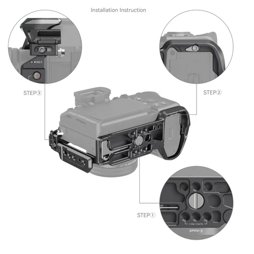 SmallRig 3708 Rhinoceros Basic Cage Kit for Sony Alpha 7R V / Alpha 7 IV / Alpha 7S III