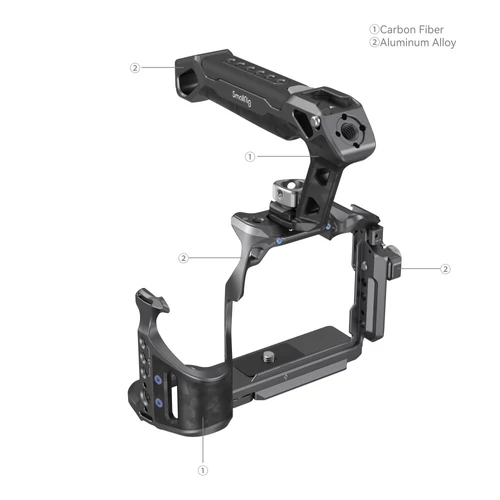 SmallRig 3708 Rhinoceros Basic Cage Kit for Sony Alpha 7R V / Alpha 7 IV / Alpha 7S III