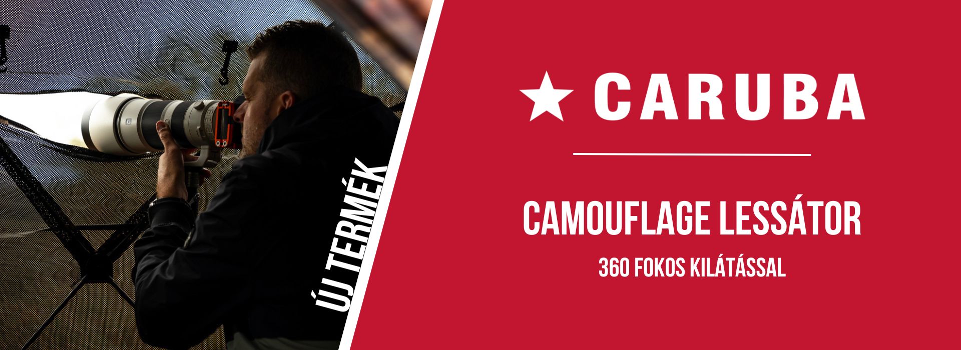 Caruba Camouflage lessátor - 360 fokos kilátással