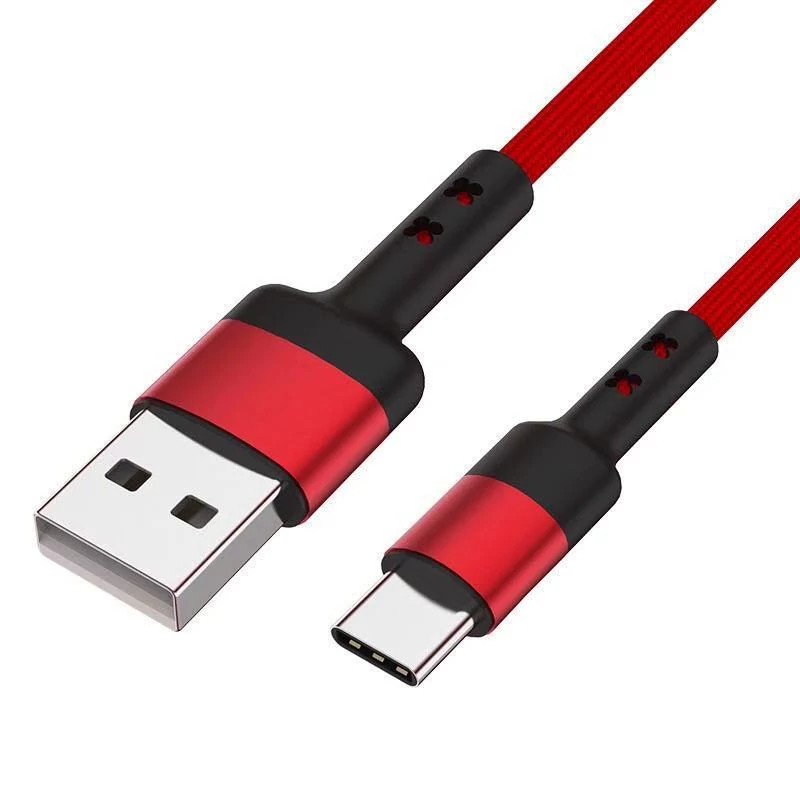 Caruba USB-A - USB-C 60W adatkábel 1 méter - piros